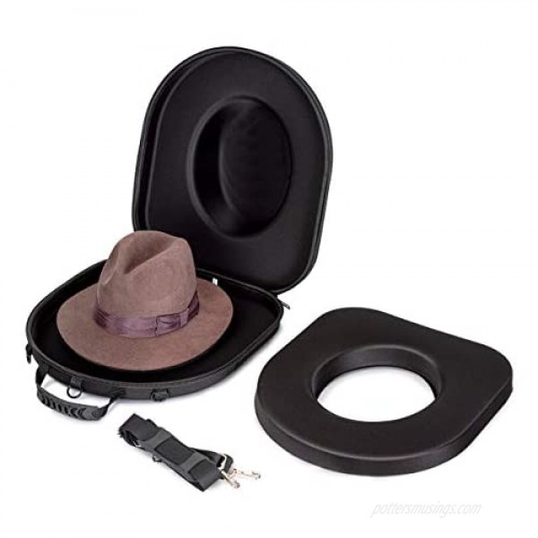 Hat Box Travel Fedora or Cowboy Hats Case Universal Size Traveling Hat Boxes