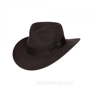 Indiana Outback Crushable Wool Fedora Hat  Silver Canyon