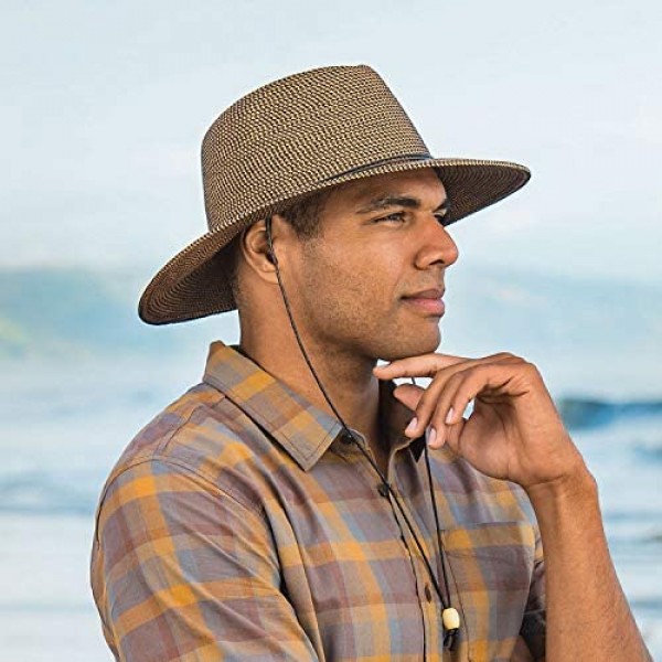 Wallaroo Hat Company Men’s Logan Fedora – UPF 50+ Fedora Adjustable Packable Ready for Adventure Designed in Australia