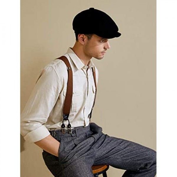 BABEYOND Newsboy Hat Cap for Men Women Gatsby Hat for Men 1920s Mens Gatsby Costume Accessories