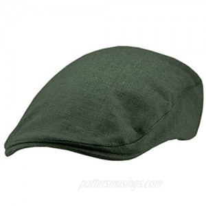 Classic Irish Linen Flat Cap- Green