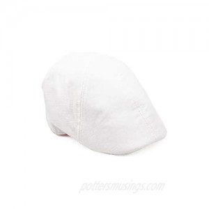 Dan Merchandise Linen Beret Ivy Duckbill Flat Newsboy Cap | Mens Linen Hat.