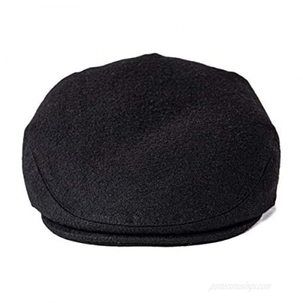 FEINION Men's Wool Tweed Newsboy Ivy Cap Gatsby Golf Flat Hat