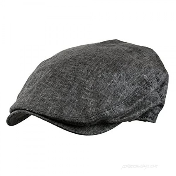 Men's Linen Gatsby Newsboy Golf Flat Ivy Hat