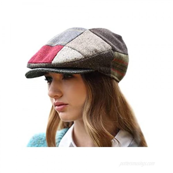 Patchwork Cap Tweed Hand Sewn Donegal Town Hanna Hats Ireland S