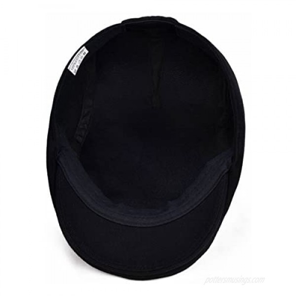 VOBOOM Men's Cotton Flat Ivy Gatsby Newsboy Driving Hat Cap