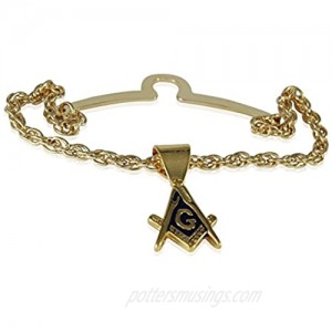 Cuff-Daddy Freemason Masonic Tie Chain with Presentation Box for Masonic Jewelry for Women Masonic Accessories Tie Chains for Men