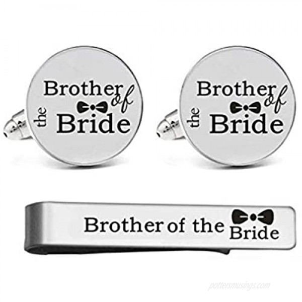 Kooer Custom Personalized Wedding Engraved Cuff Links Tie Clip Set Engrave Wedding Cufflinks Jewelry Gift