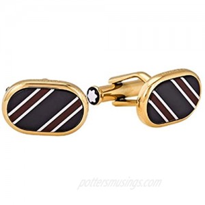 Montblanc Iconic Cufflinks  Stainless steel  Lacquer  118614