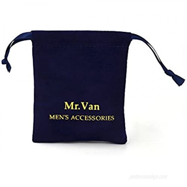 Mr.Van 4PCS Mens Black Enamel Shirt Studs Set Tuxedo Shirts Business Wedding Gifts for Men