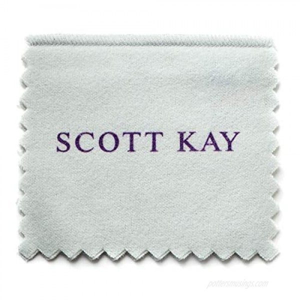 Scott Kay Men's Sterling Silver and Black Onyx Engraved Cross Cufflinks