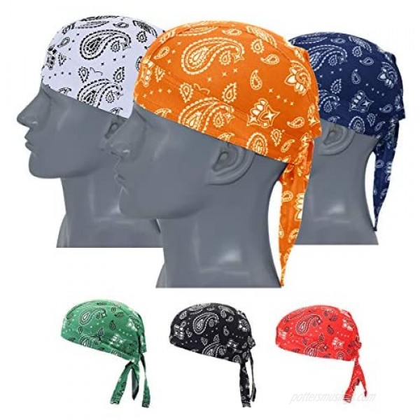 Doo Rag Bicycle Skull Caps Helmet Liner Cooling Hat Cap Summer Sweat Wicking Beanie Cap Hat for Women & Men