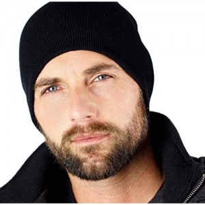 Everything Black 9" Skull Cap Beanie That Will Fit Your Head Perfect