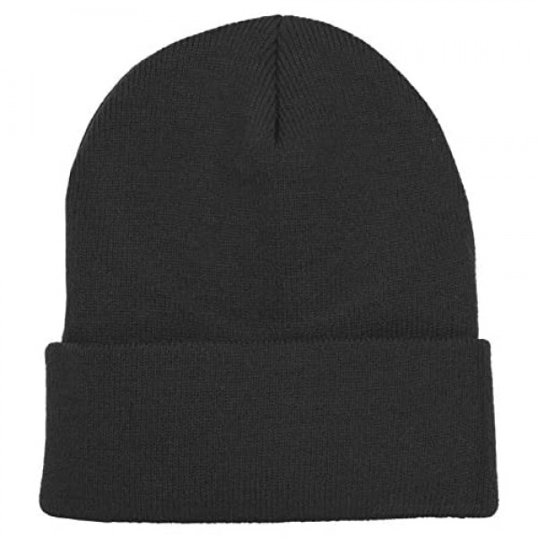 Gelante Unisex Beanie Cap Knitted Warm Solid Color