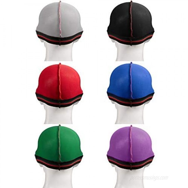 Silky Wave Caps Elastic Band for 360 540 and 720 Waves for Men Silk Material 6 Pieces (Color 1)