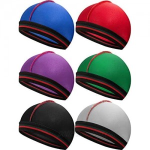 Silky Wave Caps Elastic Band for 360 540 and 720 Waves for Men Silk Material  6 Pieces (Color 1)