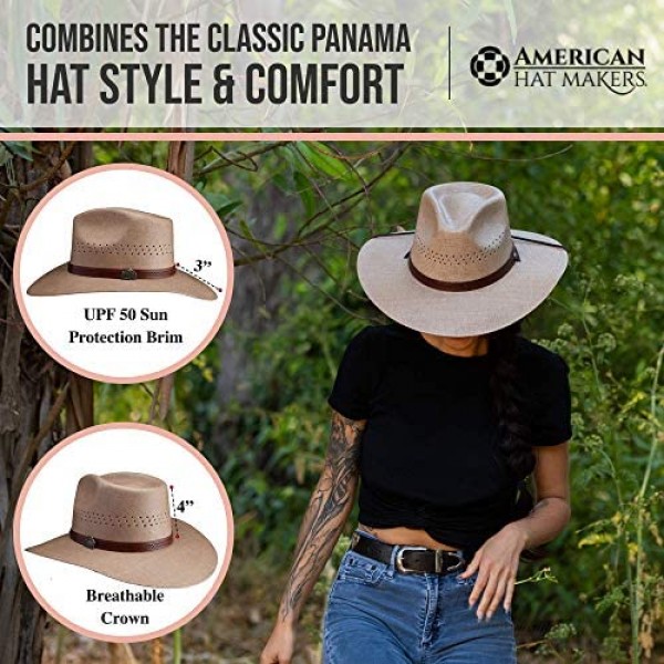 American Hat Makers Barcelona Straw Sun Hat — Handcrafted Stylish