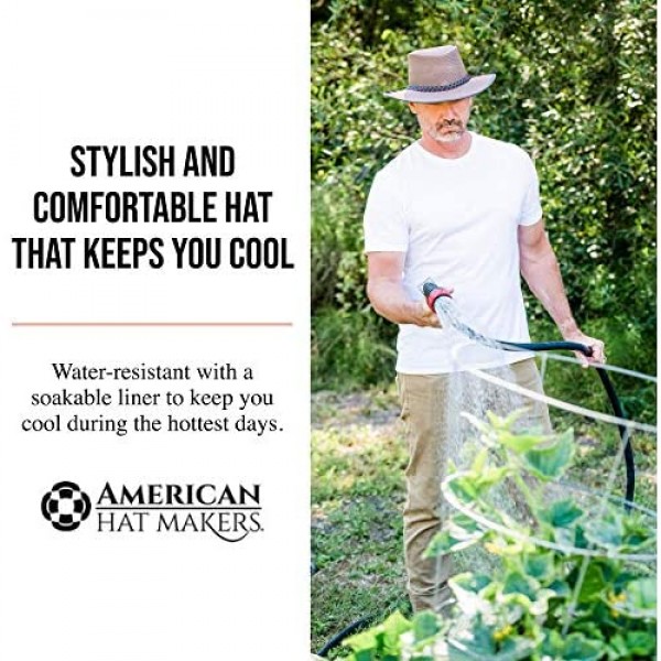 American Hat Makers Soaker Mesh Sun Hat for Men and Women — Handcrafted