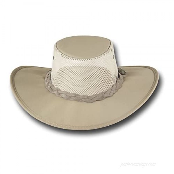 Barmah Hats Wide Brim Canvas Cooler Hat - Item 1087