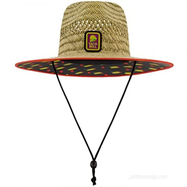 Concept One Taco Bell Straw Lifeguard Hat Natural One Size