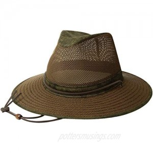 Henschel Hats Aussie Breezer 5310 Cotton Mesh Distress Gold Hat XX-Large