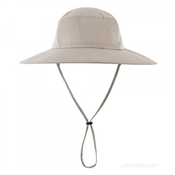 Home Prefer Outdoor Mens UPF50+ Sun Hat Wide Brim Fishing Hat with Neck Flap