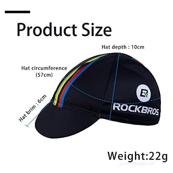 HYSENM Tour De France Polyester Breathable Sweat Absorbent Cycling Sports Sun Hat Helmet Liner Champion Cap