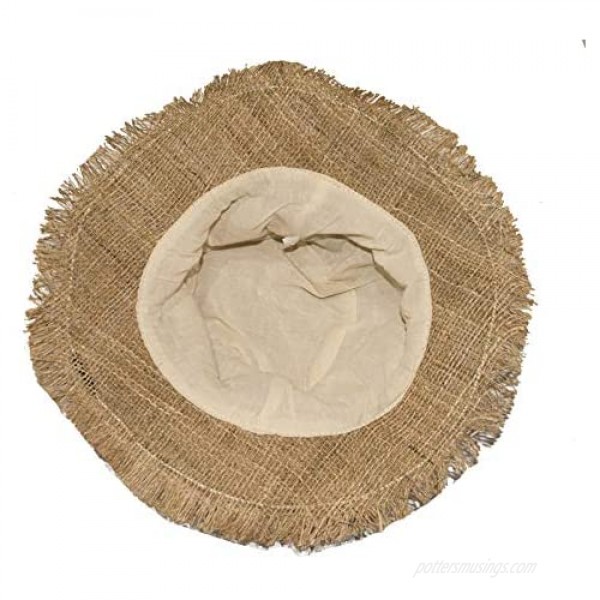 manakamana Handmade Hemp Sun Hat – Wired Wide Brim Hat for Men and Women