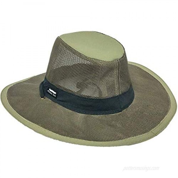 Mesh Crown Safari Sun Hat 3 Brim Adjustable Chin Cord UPF (SPF) 50+ Sun Protection