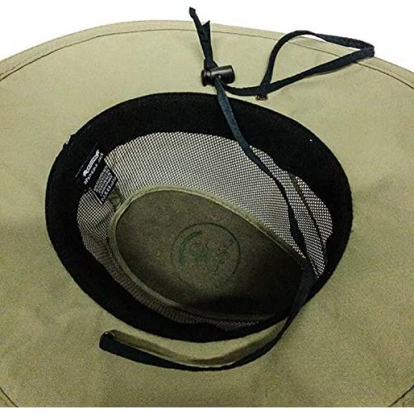 Mesh Crown Safari Sun Hat 3 Brim Adjustable Chin Cord UPF (SPF) 50+ Sun Protection