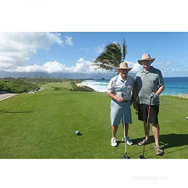 Mesh Sun Hat for Men Golf Soaker Hats Summer Beach Safari Wide Brim Fishing Cap Outdoor