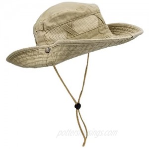 Outdoor Summer Boonie Hat for Hiking Camping Fishing Operator Floppy Military Camo Sun Cap for Men or Women