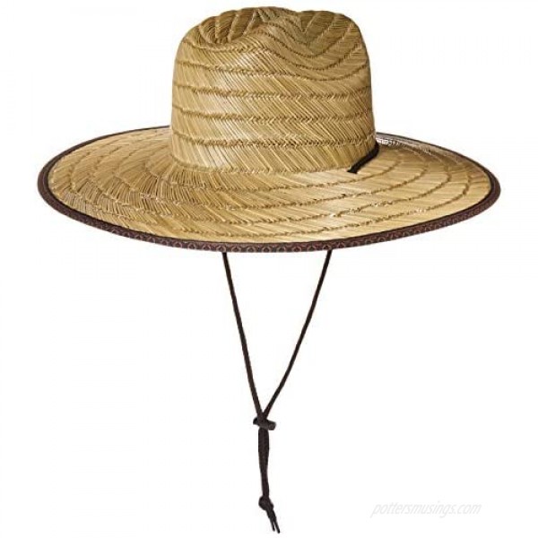 Quiksilver Men's Dredged Sun Protection Straw Lifeguard Hat