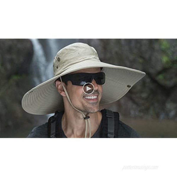 Super Wide Brim Men Fishing Sun Hats Garden Outdoor Travel Women Bucket Cap Hiking Safari Boonie Hat