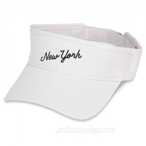 AMERICAN NEEDLE Board Shorts Visor Adjustable Hat New York Snow White (44320A-NY)