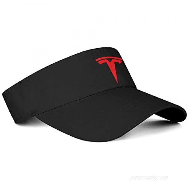 Mens Womens Sun Sports Visor Hat Tesla-Logo- Trucker Visors Beanie Adjustable Cap