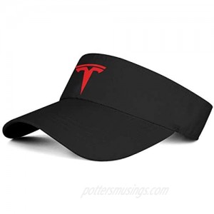 Mens Womens Sun Sports Visor Hat Tesla-Logo- Trucker Visors Beanie Adjustable Cap