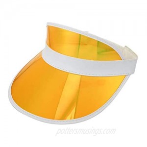 Outdoor Unisex Clear Visor Hat UV Protection Transparent Colorful Visor Sun Cap for Beach