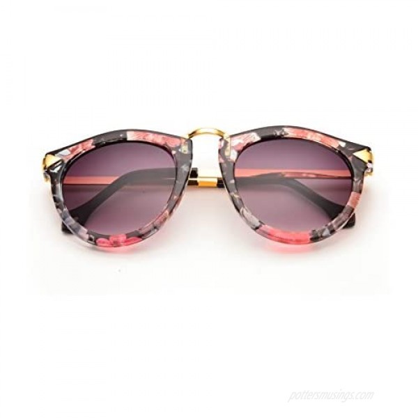 REINDEAR Vintage Women's Arrow Style Sunglasses Metal Frame Sunglasses UV 400 Protection