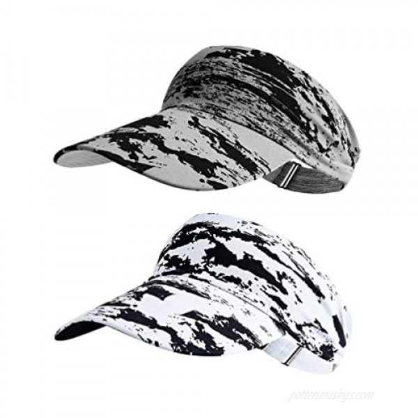 Sun Visor Hat Golf Visor Hat Sun Hat Foldable Anti-Slip Adjustable for Men Women