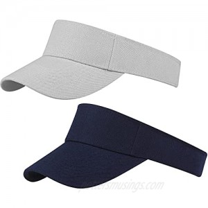 URATOT 2 Pack Sun Visor Cap Sport Visor Hats Adjustable Outdoor Hat for Men and Women