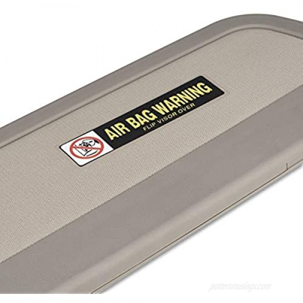 WEILEITE Left Driver Side and Right Passenger Side Sun Visor Compatible with Honda Civic 2006-2011 Replaces 83230-SNA-A01ZE/83280-SNA-A01ZE (Pair Warm Gray)