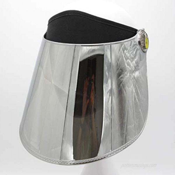 Women Visors Sun Protectinon Hat Cap Polycarbonate Large Brim Adjust The Angle 360° Rotation