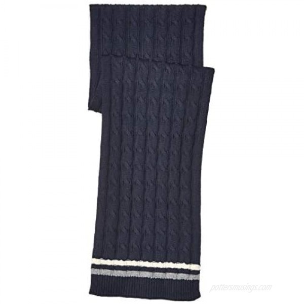 Brand - Goodthreads Men's Soft Cotton Cable Knit Scarf