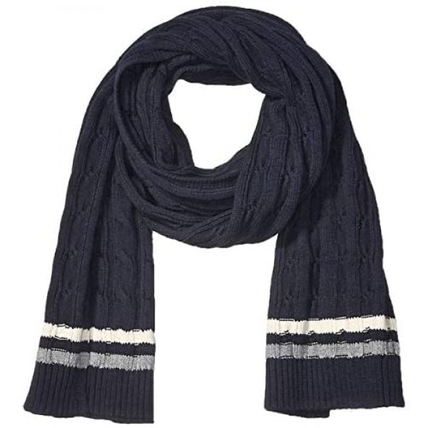 Brand - Goodthreads Men's Soft Cotton Cable Knit Scarf