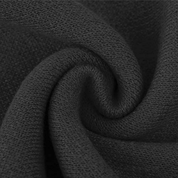 ChunCui Men's Long Thick Soft Warm Knit Cotton Cashmere Feel Scarves for Winter Spring Unisex