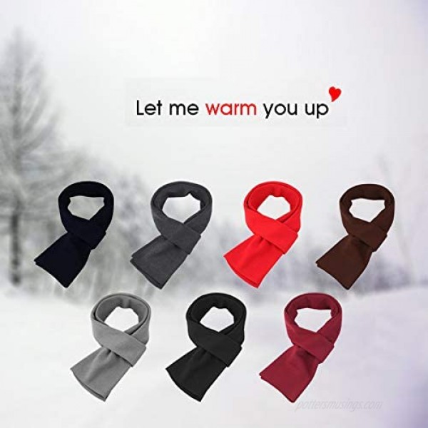 ChunCui Men's Long Thick Soft Warm Knit Cotton Cashmere Feel Scarves for Winter Spring Unisex