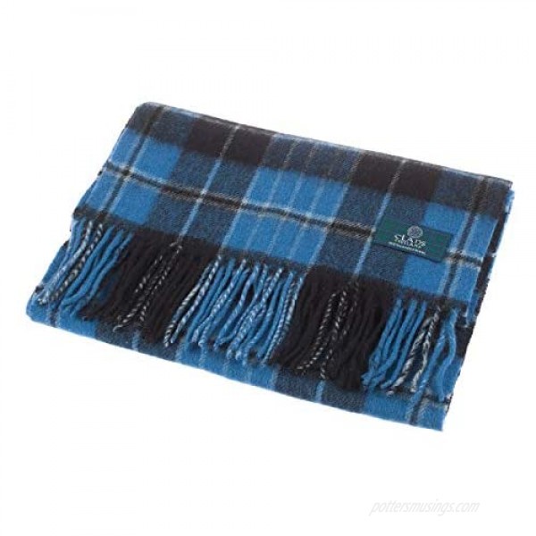 Clans Of Scotland Pure New Wool Scottish Tartan Scarf Clergy Ancient (One Size)