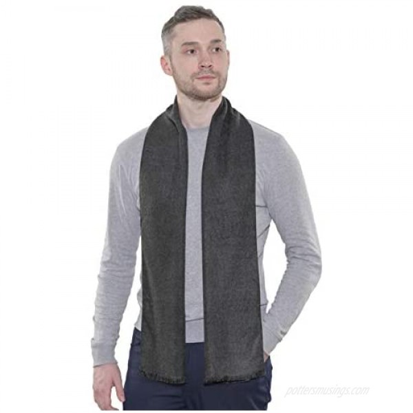 Cold Weather Scarves Thick Cashmere Scarf For Men Warm Soft Wool Scarf For Winter Autumn