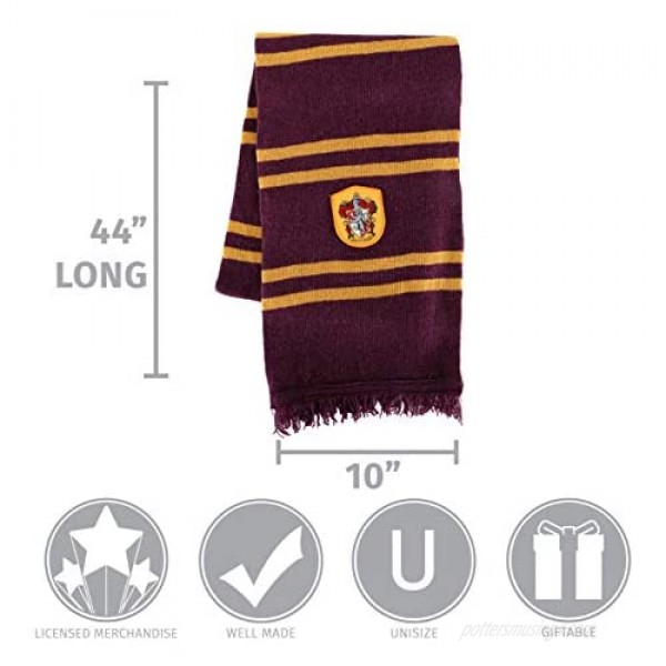 elope Harry Potter Officially Licensed Lamb's Wool Hogwarts House Scarf- Slytherin
